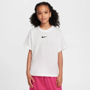 T-shirt dla dużych dzieci (dziewcząt) Nike Essential - Biel