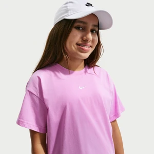 T-shirt dla dużych dzieci (dziewcząt) Nike Essential - Fiolet