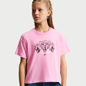 T-shirt dla dużych dzieci (dziewcząt) Nike - Różowy