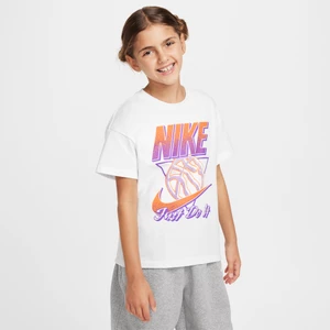 T-shirt dla dużych dzieci (dziewcząt) Nike Sportswear - Biel