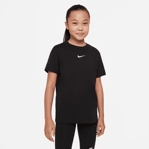 T-shirt dla dużych dzieci (dziewcząt) Nike Sportswear - Czerń