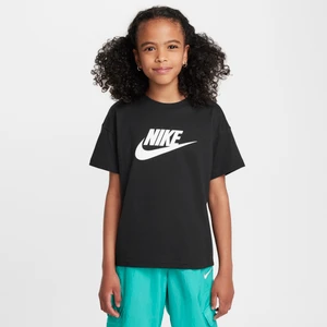 T-shirt dla dużych dzieci (dziewcząt) Nike Sportswear - Czerń