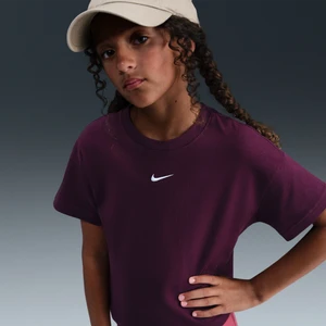 T-shirt dla dużych dzieci (dziewcząt) Nike Sportswear Essential - Czerwony