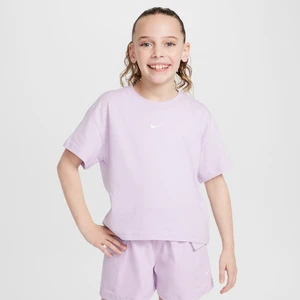 T-shirt dla dużych dzieci (dziewcząt) Nike Sportswear Essential - Fiolet