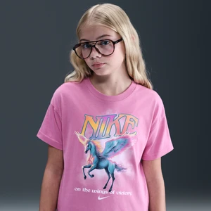 T-shirt dla dużych dzieci (dziewcząt) Nike Sportswear - Różowy