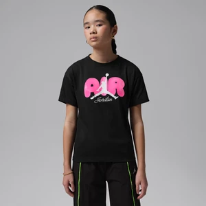 T-shirt dla dużych dzieci Jordan Air Bubble - Czerń