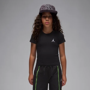 T-shirt dla dużych dzieci Jordan Brooklyn Essentials - Czerń