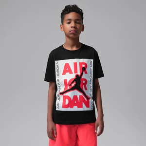 T-shirt dla dużych dzieci Jordan City - Czerń