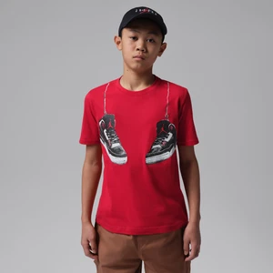 T-shirt dla dużych dzieci Jordan Hanging AJ3 - Czerwony