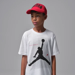 T-shirt dla dużych dzieci Jordan Jumpman Grid Blur - Biel