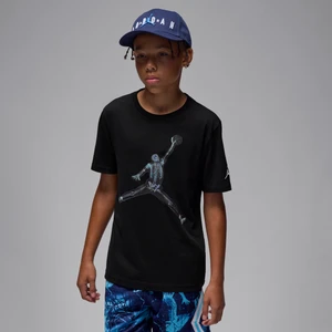 T-shirt dla dużych dzieci Jordan Skeleton Jumpman - Czerń