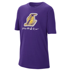 T-shirt dla dużych dzieci Los Angeles Lakers Nike Dri-FIT NBA - Fiolet