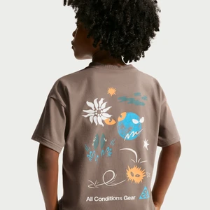 T-shirt dla dużych dzieci Max90 Nike ACG - Brązowy
