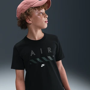 T-shirt dla dużych dzieci Nike Air - Czerń