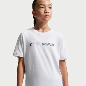 T-shirt dla dużych dzieci Nike Air Max - Biel