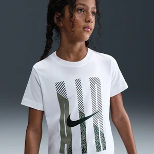 T-shirt dla dużych dzieci Nike - Biel
