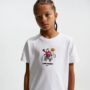T-shirt dla dużych dzieci Nike - Biel
