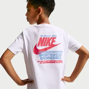T-shirt dla dużych dzieci Nike - Biel
