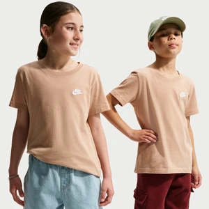 T-shirt dla dużych dzieci Nike - Brązowy