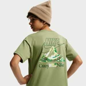 T-shirt dla dużych dzieci Nike - Brązowy