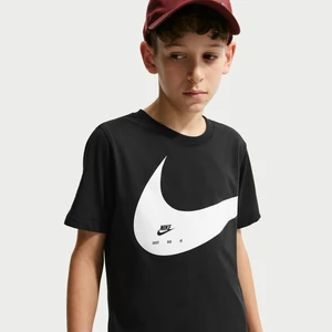 T-Shirt dla dużych dzieci Nike Club - Czerń