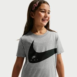 T-Shirt dla dużych dzieci Nike Club - Szary