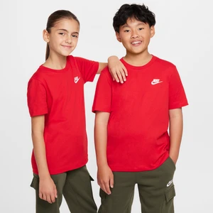 T-shirt dla dużych dzieci Nike - Czerwony