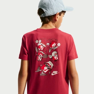 T-shirt dla dużych dzieci Nike - Czerwony