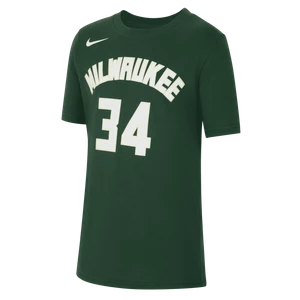 T-shirt dla dużych dzieci Nike NBA Milwaukee Bucks - Zieleń