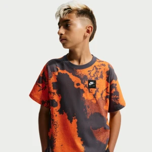 T-shirt dla dużych dzieci Nike - Pomarańczowy