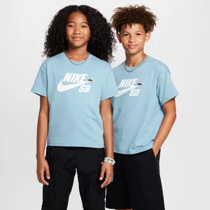 T-shirt dla dużych dzieci Nike SB - Niebieski