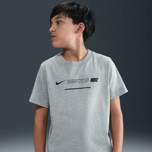 T-shirt dla dużych dzieci Nike - Szary