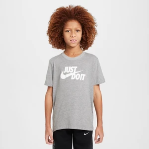 T-shirt dla dużych dzieci Nike - Szary
