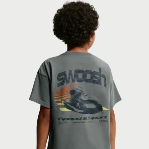 T-shirt dla dużych dzieci Nike - Szary
