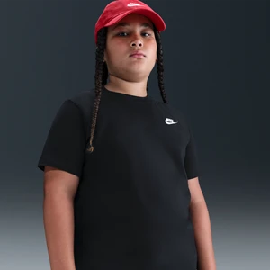 T-shirt dla dużych dzieci Nike (szersze rozmiary) - Czerń