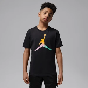 T-shirt dla dużych dzieci Tie Dye Jumpman Jordan - Czerń