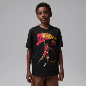 T-shirt dla dużych dzieci Video Game Jordan - Czerń
