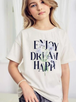 T-shirt dla dziewczynki - Enjoy, Dream, Happy- Lincoln&Sharks Lincoln & Sharks by 5.10.15.