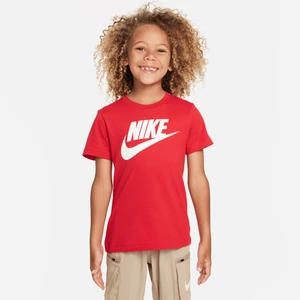 T-shirt dla małych dzieci Futura Evergreen Nike - Czerwony