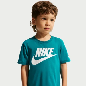 T-shirt dla małych dzieci Futura Evergreen Nike - Niebieski