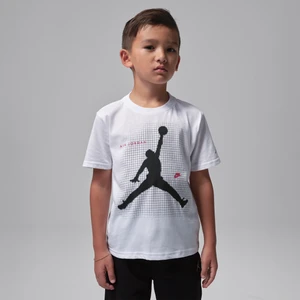 T-shirt dla małych dzieci Jordan Jumpman Grid Blur - Biel