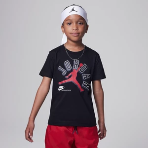 T-shirt dla małych dzieci Jordan Varsity Jumpman Tee - Czerń