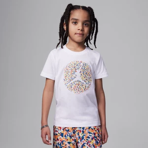 T-shirt dla małych dzieci z nadrukiem Jordan Poolside Jumpman - Biel