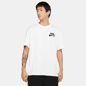 T-shirt do skateboardingu z logo Nike SB - Biel