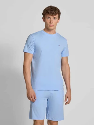 T-shirt dresowy o kroju slim fit z mieszanki bawełny Tommy Hilfiger