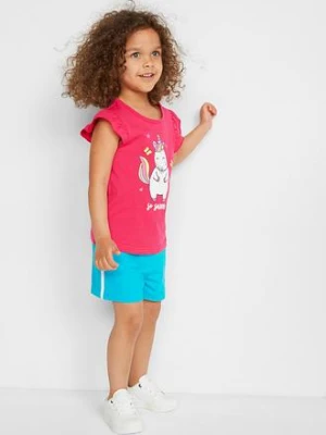 T-shirt dziewczęcy (2 szt.), bawełna organiczna bonprix