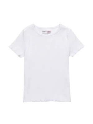T-shirt dziewczęcy basic biały Minoti