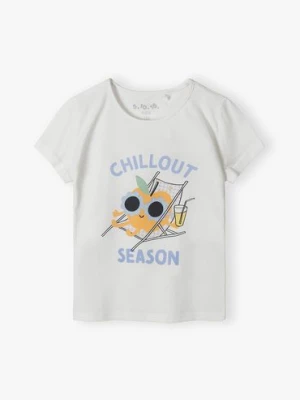 T-shirt dziewczęcy bawełniany - Chillout Season - 5.10.15.