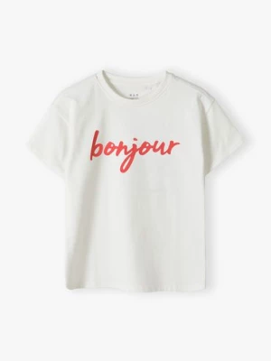 T-shirt dziewczęcy - Bonjour - Limited Edition