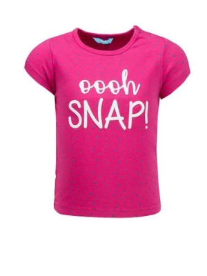 T-shirt dziewczęcy różowy - Oh snap! - Lief